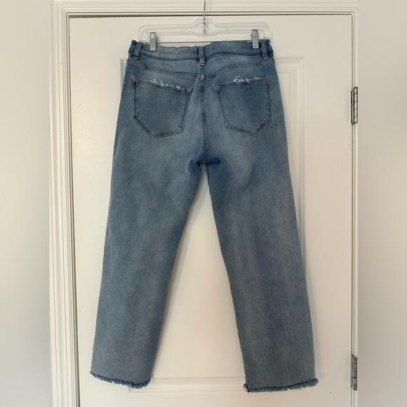 Kensie Blue Ripped Straight Leg Jeans 29 - Picture 7 of 10